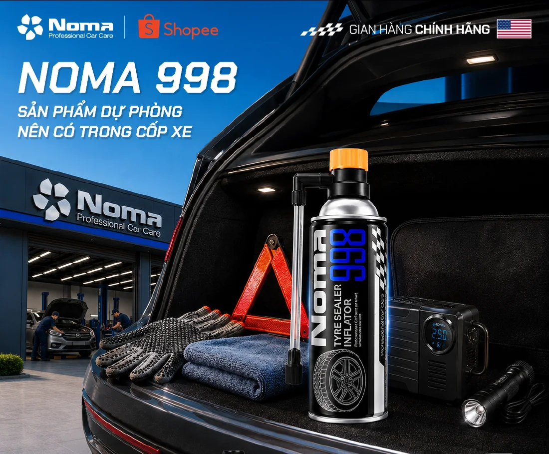 NOMA 998 — sản phẩm dự phòng nên có trong cốp xe