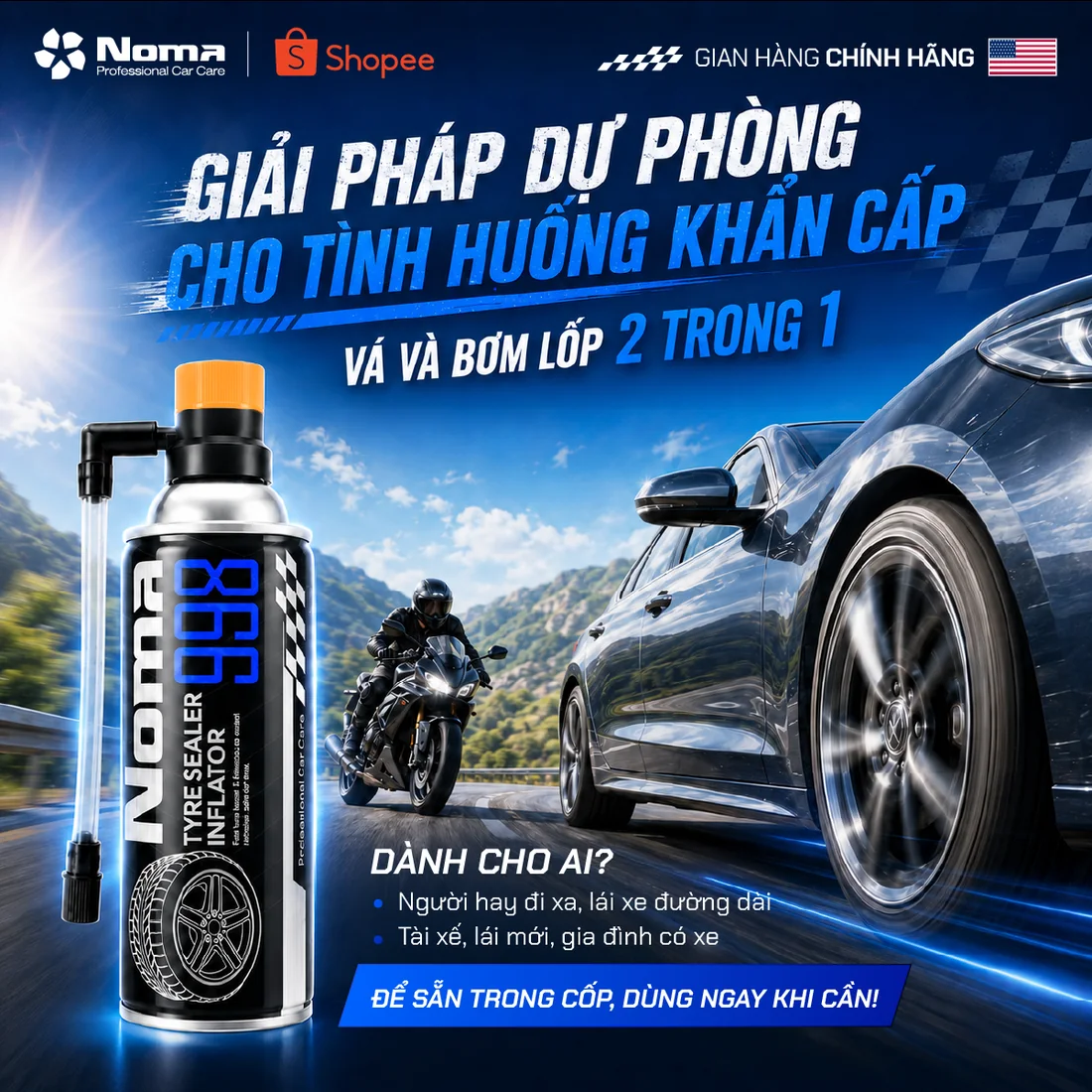 NOMA 998 — giải pháp dự phòng cho tình huống khẩn cấp
