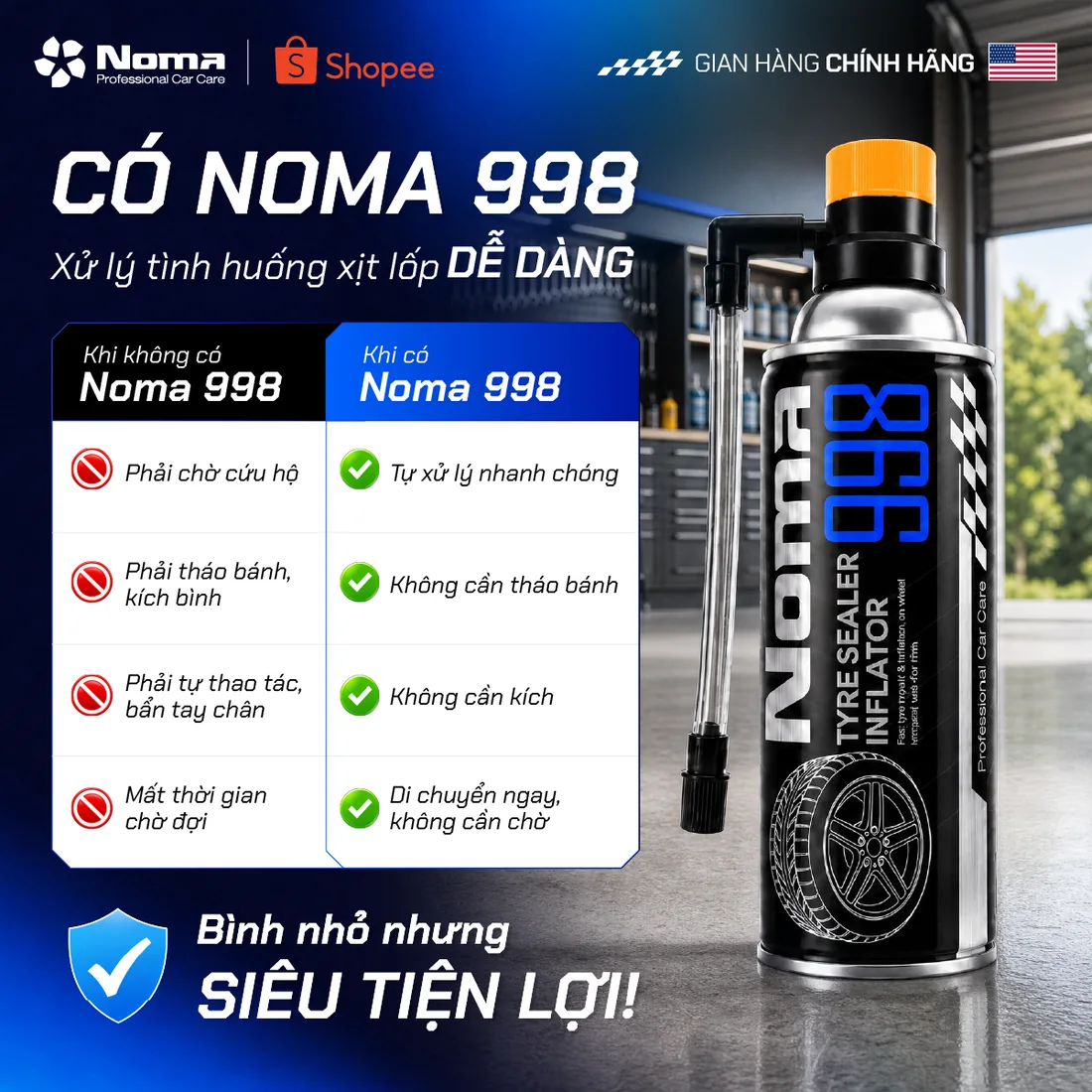 So sánh khi có và không có NOMA 998